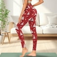 thumbnail image 3 of Renewold Christmas Tree Candy Cane Red Yoga Pants for Women with Pockets Full Length Workout Leggings High Waist Tummy Control Lounge Pants Activewear Fashion Womens Leggings, XS, 3 of 8