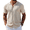 Light Khaki, variant on COOFANDY Men's Short Sleeve Knit Shirt Casual Button Down Shirt Vintage Knitted Polo Golf Beach Tops