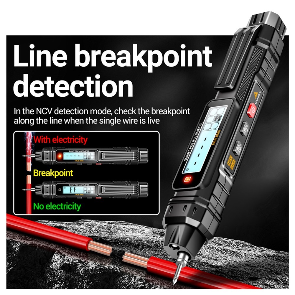 Digital Multimeter Pen Type 4000 Counts Non-Contact AC/DC Current Voltage Tester Meter ,High&Low Sensitivity