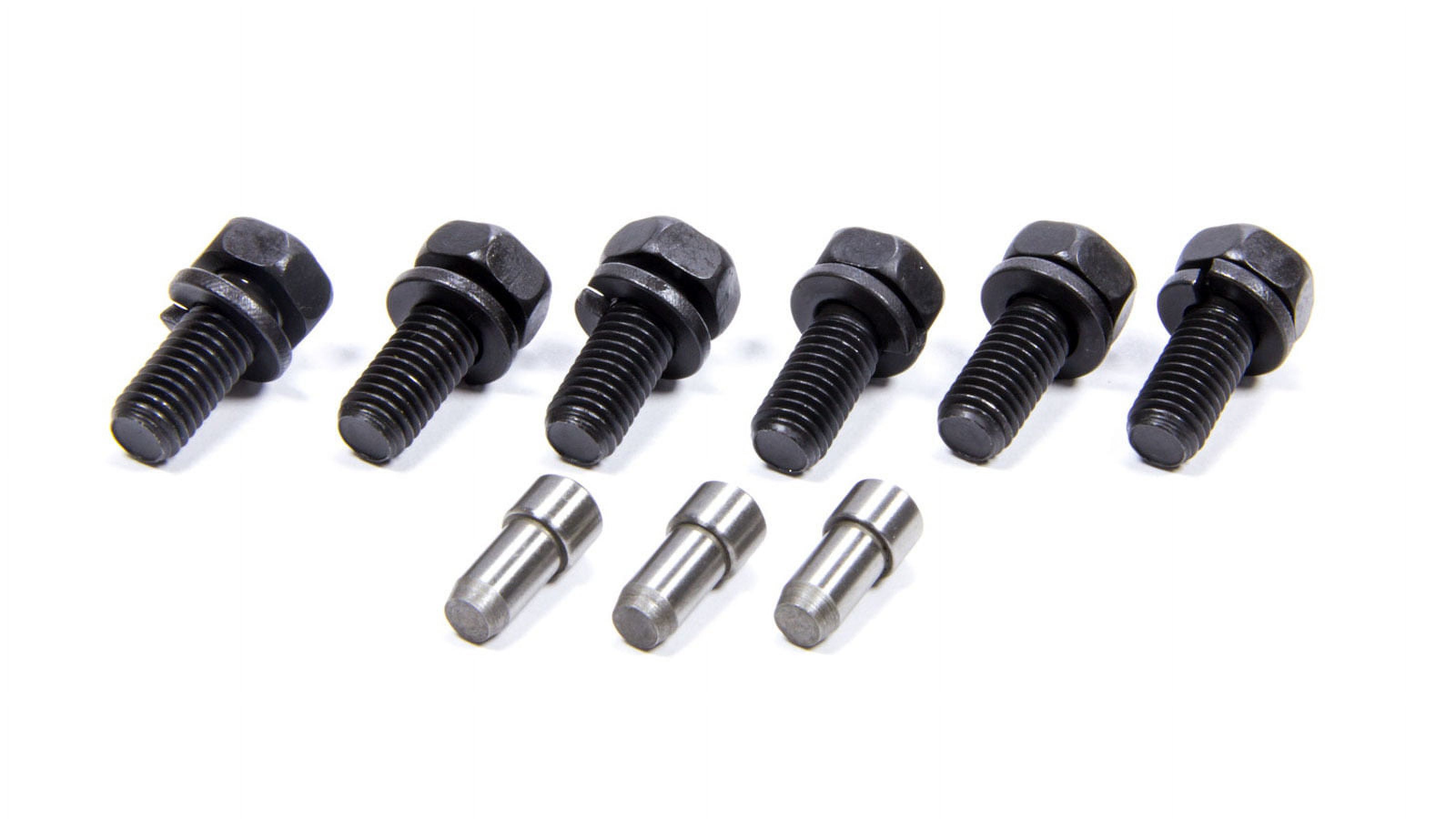 Ford Performance Parts M-6397-A302 Pressure Plate Bolt/Dowel Kit; Incl. 3 Dowel Pins; 6 pc. 8mm Bolts w/Integral Lock Washers; Use w/Ford Racing Flywheels To Attach 10.5 in. Diaphragm Clutch;