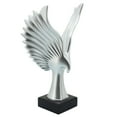 thumbnail image 5 of Modern Glam Abstract Eagle Sculpture with Uplifted Wings - Decorative Resin Polyresin Figurine for Contemporary Statement Art Decor, 5 of 8