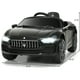 Gymax 12V Maserati Licence Enfants Rouler sur la Voiture W / RC Télécommande Led Lumières MP3 Noir – image 3 sur 10