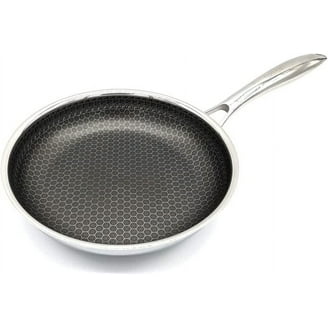 HexClad 10 inch Hybrid Stainless Steel Frying Pan, Nonstick