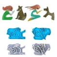 thumbnail image 2 of Silicone Mold Polymer Clay DIY Jewelry Making Girl Kiss Dog Molds Pendant Tool, 2 of 3