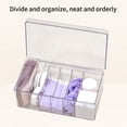 thumbnail image 3 of Organizador De Extensión De Pestañas, Impermeable, 6 Compartimentos, Organizador De Suministros De Pestañas, Tapa Acrílica Transparente A Prueba De Polvo Para Salón De Uñas, 3 of 7