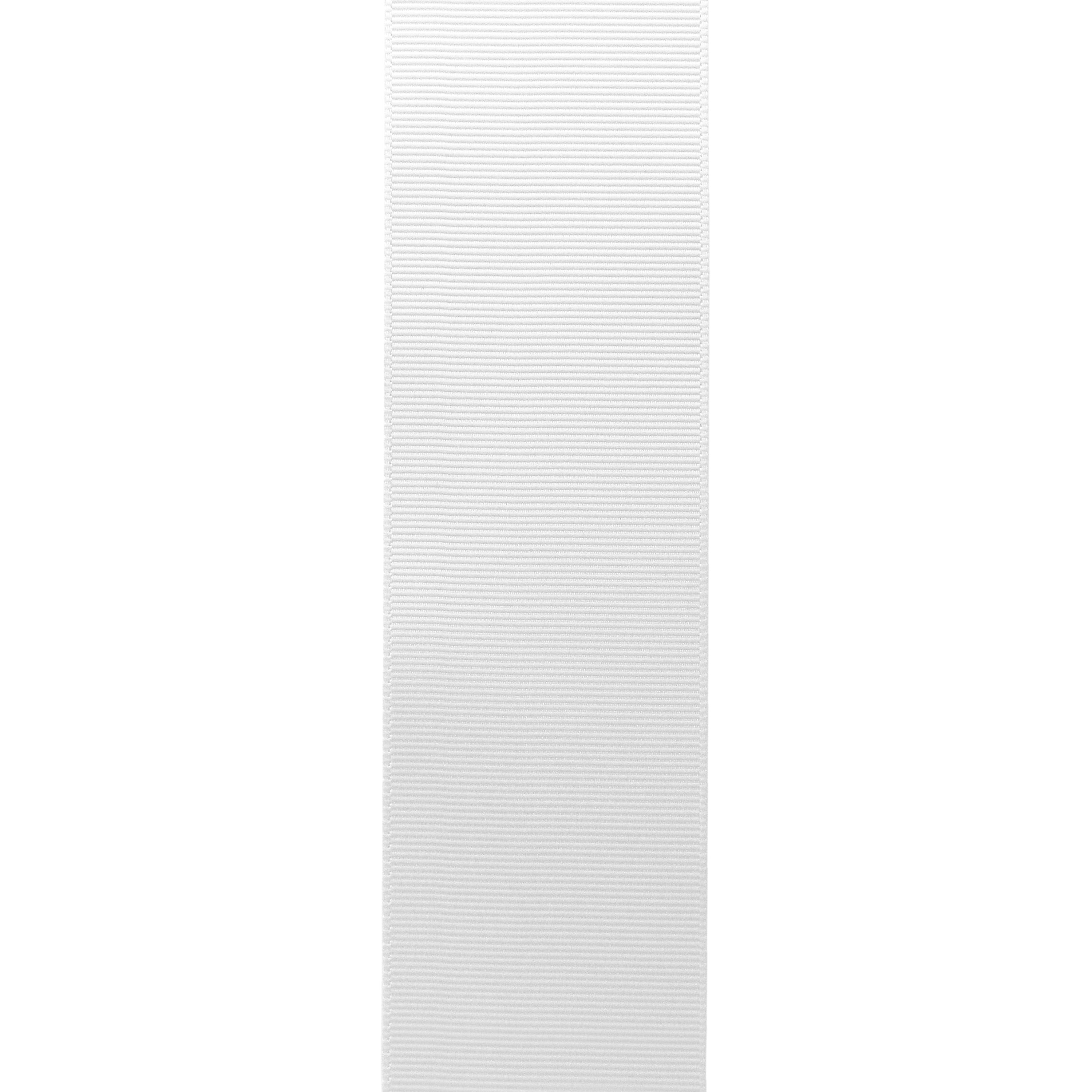 Polyester White Grosgrain Ribbon, 1.5" x 50 Yards by Gwen Studios