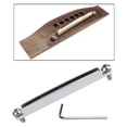 thumbnail image 2 of 1pc Steel Acoustic Guitar Bridge Adjustable Saddle Rail Repair Replace Old Accs, 2 of 8