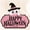 Peeking Ghost Sign, variant on Diceymbol Happy Halloween Peeking Ghost Hanging Sign, Pink Halloween Door Wall Decor with Witch Hat Ghost for Front Door Porch Indoor Party Decor, 7.87 Inch