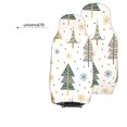 thumbnail image 6 of XMXT 2Pcs Car Seat Cover Decor Protector, Snowflake Christmas Trees Design Front Seat Covers for Cars SUVs, Universal Fit, 6 of 9