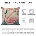 thumbnail image 5 of Nawypu  Cute Flamingo with Sunglasses Pillow Cover Sweet Bird with Scooter Pillows Decorative Throw Pillows Farmhouse Decor for Home Cushion Case, 5 of 5