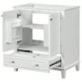 thumbnail image 4 of Furvclv 30" Bathroom Vanity, Bathroom Storage Cabinet Without Sink, Multi-functional Bathroom Vanity With Doors Drawers Adjustable Shelf, Solid Frame MDF Board Cabinet, 4 of 9