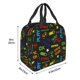 thumbnail image 3 of Fotbe Pixel Game Bolsa Térmica con Estampado y Forro de Aluminio Grueso Bolsa de Almuerzo con Bolsillo Frontal para Hombres y Mujeres, Ideal para Trabajo, Escuela, 3 of 8