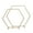 Hexagon, variant on Efavormart 24" Gold Metal Round Floral Hoop Wedding Table Centerpiece With Pillars, Self Standing Balloon Arch Frame