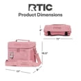 thumbnail image 6 of (3 pack) RTIC 15-Can, 16 Qt, Collapsible Soft Cooler with Bottle Opener, Dusty Rose, 6 of 10