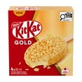 thumbnail image 1 of KITKAT Or, desserts glacés à saveur de gaufrette, enrobage de chocolat blanc 4 x 80 ml, 1 of 7