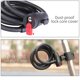 thumbnail image 4 of Candado de acero reforzado para bicicleta con cable de 1.8m - Incluye funda de cuero y soporte de montaje, 4 of 6