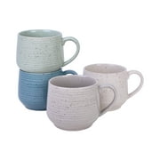 Sango Siterra Artist's Blend Stoneware Mugs, 17 fl oz, Set of 4
