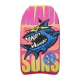 thumbnail image 2 of Maui and Sons 33 inch Lightweight Bodyboard with Leash - Shark Sunglasses in Pink and Blue, 2 of 7