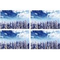 thumbnail image 2 of EREHome PineTree Forest Placemat Plate Holder Set of 4, Table Mats Protector 12x18 inch, 2 of 5