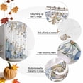 thumbnail image 5 of Shower Curtain 72"W x 96"L Thanksgiving Fall Blue Pumpkins Watercolor Fabric Shower Curtains Set with Hooks Water Repellent Bathroom Curtains Machine Washable Bathroom Accessories, 5 of 6