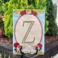 thumbnail image 3 of America Forever Spring Monogram Garden Flag Letter Z 12.5 x 18 inches Double Sided Vertical Outdoor, Yard, Lawn, Beautiful Floral Design, White, Red, Pink Roses, Summer Flower Garden Flag, 3 of 5