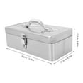 thumbnail image 2 of FOMIYES Caja De Herramientas Metálica De Inoxidable Con Gran Capacidad Y Asa Para Uso Doméstico Y Taller, 2 of 8