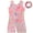 peach, variant on KEINXS Gymnastics Leotards for Girls leotard for Girls Gymnastics 3-10Years Kids Gymnastic Leotard with Shorts Unitard Matching Hair Scrunchie