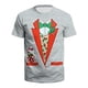 thumbnail image 1 of Camiseta de manga corta para jóvenes con estampado divertido de Navidad a la moda para hombres Pompotops oipoqjl2569, 1 of 3