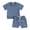 Blue, variant on Bagilaanoe 2pcs Toddler Baby Boy Shorts Set Short Sleeve T Shirt Tops + Shorts 6M 12M 18M 24M 3T Kids Casual Summer Clothes