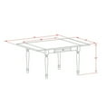 thumbnail image 4 of Rectangular Kitchen Dining Table Set with 2 Chairs - Modern Wood Table & Chair Set, 4 of 5