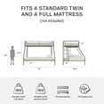 thumbnail image 6 of DHP Dusty Twin-over-Full Metal Bunk Bed with Secured Ladders, Sage Green, 6 of 16