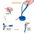 thumbnail image 4 of Siumouhoi 6 FT Cachorro/perro Leashes, Correa de Estilo Tradicional Fuerte con Gancho de Collar Fácil de Usar, Correa para Perro Ideal para Perro Pequeño y Mediano y Grande (1 in x 6 FT, Azul), 4 of 4