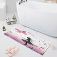 thumbnail image 7 of Coolnut Butterfly Girl Bath Mat, Dry Quickly Non Slip Absorbent Bath Rug, Soft Living Room Bedroom Home Floor Mats, Bath Mats for Bathroom, Tub and Shower 20" x 39" Home Decor, 7 of 7