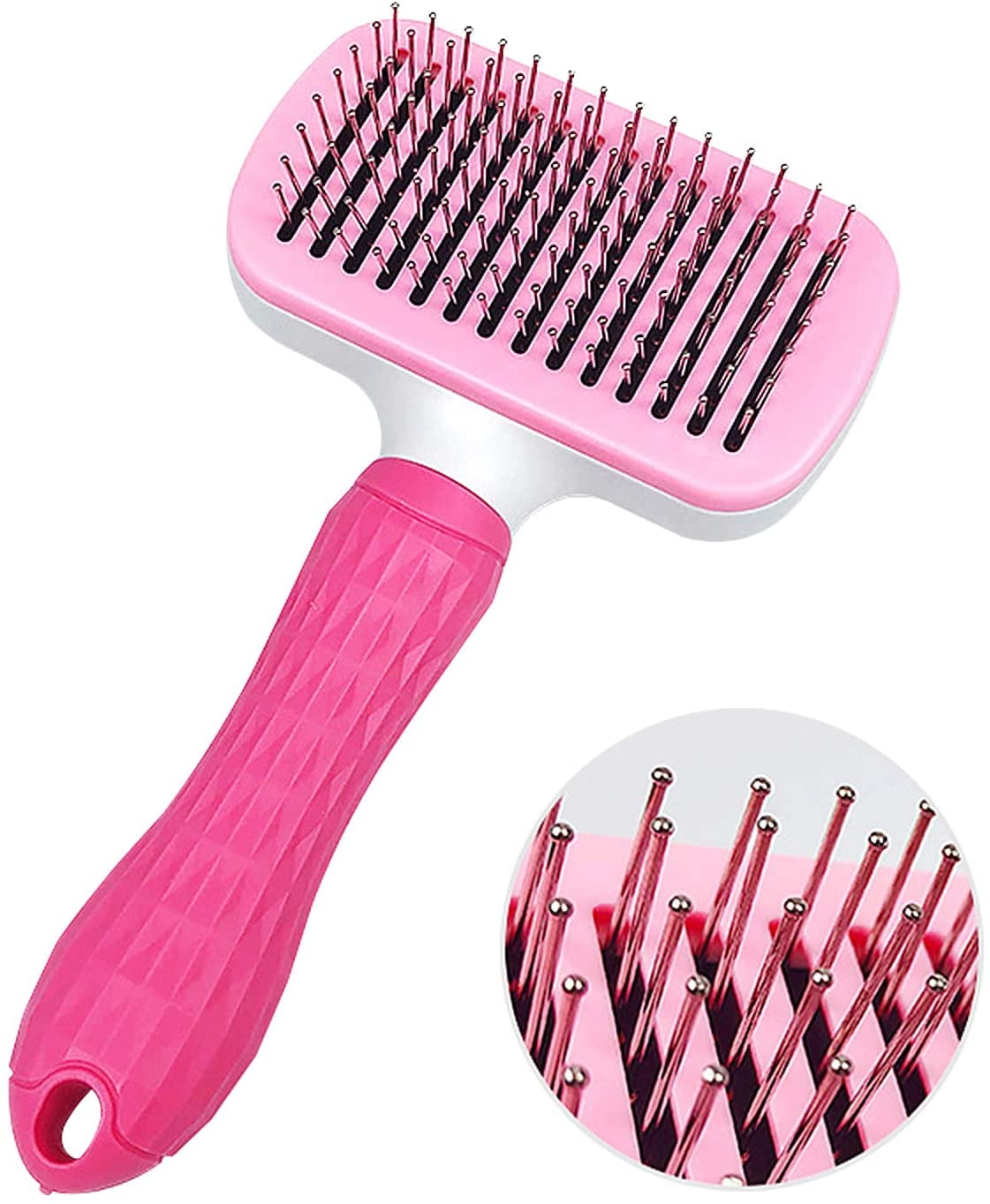 Self Cleaning Slicker Brush for Dogs, Cats，Rabbits Pet Grooming Tools