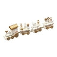 thumbnail image 2 of DOLITY Train Decor Set, Decorative Wooden Xmas Train Toy, Xmas Train Ornament for Party C, 2 of 8