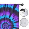 thumbnail image 4 of Blackout Kids Curtains,Blue Purple Tie Dye Pattern Childrens Insulated Curtains Set Of 2,Bedroom Essentials,Toddler Room Decor 42"x63", 4 of 5