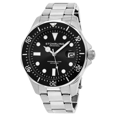 Stuhrling Original Aquadiver Mens Dive Watch - Quartz Analog Waterproof...