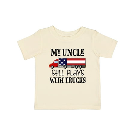 

Inktastic My Uncle Still Plays with Trucks Gift Baby Boy or Baby Girl T-Shirt