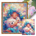 thumbnail image 1 of Kit Punto Cruz para Niña Bordado Con Hilo Algodón Ecológico 11CT Arte 40x50cm, 1 of 9