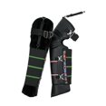 thumbnail image 3 of Almencla Motorcycle Leg Gaiter Ergonomic PU Leather Multipurpose Motorcycle Knee Pads steel buckle, 3 of 8