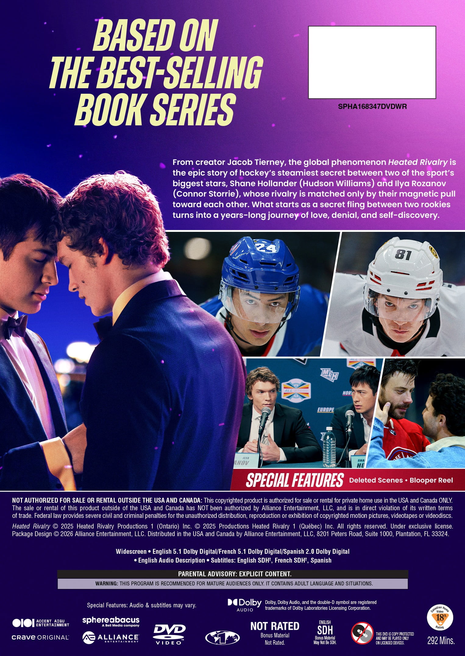 Heated Rivalry: Season One (DVD) Sphere Abacus; Ltd, Drama