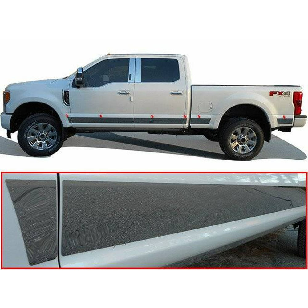 QAA 20172020 Ford F250 F350 Super Duty 12 piece Stainless Rocker