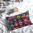 thumbnail image 3 of Salouo Monstrous Cartoon Characters Pattern Pillow Cases,1PC Pillow Covers with Envelope Closure Decorative Pillow Case for Bed Couch,Pillows Not Included-16"x24", 3 of 6
