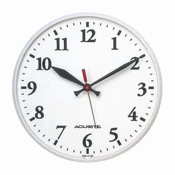 Manufacturer Varies 12-1/2" Analog Wall Clock, White 3LYK5