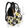 thumbnail image 2 of Daiia Sunflowers Country Large Capacity Baby Bag Waterproof Stylish Diaper Bag Mummy Backpack Adjustable Straps Diaper BagBaby Essentials Bag, 2 of 6
