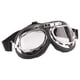 thumbnail image 1 of Military WWII RAF Pilot Style Motorcycle Biker Moto Bike Biker Motocross ATV Scooter Cruisers Chopper Helmet Sun UV Goggles (Transparent Color), 1 of 2