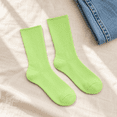 thumbnail image 2 of Comfort Crew Socks 6 Pairs for Women, Soft Breathable Stretch Socks, Non Binding Comfortable Fit for Work, Walking & Everyday Wear, Size 7-9, 2 of 6