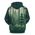 thumbnail image 3 of Nature Forest 3d Sweatshirts Hoodie Fashion Casual Personality Men's Women Street Hoodie Pullovers Long Sleeve Comfortable Top, 3 of 6