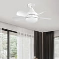 thumbnail image 4 of Ventilador de techo con luz LED Mini ventilador de techo regulable de 10,9 pulgadas para pasillo de dormitorio, 4 of 9