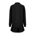 thumbnail image 4 of SDNall Long Dress for Women, Long Dress for Women Summer, Sweatshirt Dress Women, Womens Fashionable Long Sleeved Button Up Collared Sweatshirt Dress, Button Up Dress for Women, 4 of 4